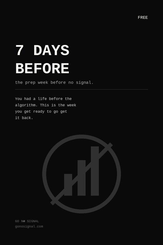 7 Days Before — Free Prep Guide